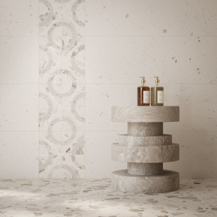 Плитка Kerama Marazzi Тараскон серый светлый матовый декор (30x89,5) арт. KMD3STA125BR